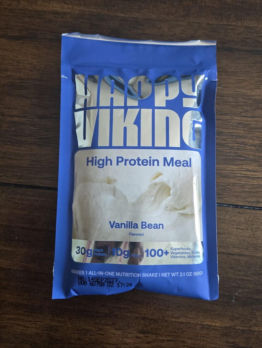 Happy Viking Vanilla Bean High Protein Meal Packet